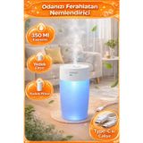 Monyer 350 ML Oda Hava Nemlendirici RGB Renkli Işık Gece Lambalı Mini Ultrasonik Buhar Makinesi