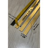 MOOCLOCK Dekoratif Yapışkanlı Aynalı Pleksi (10MM) (GOLD) Şerit Mobilya Dolap Süsü