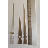MOOCLOCK Duvar Saati Mekanizması İçin Akrep Yelkovan seti (UZUN) GÜMÜŞ 10 cm akrep 15 cm yelkovan
