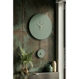 MOOCLOCK Elis Model Modern Metal Sıvama Akar Sessiz Mekanizmalı Duvar Saati (30*30cm) (SARKAÇ ŞEKLİNDE SÜS)
