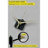 MOOCLOCK Saat Mekanizması, Akar Sessiz Duvar Saati Mekanizması, 14 Mm şaft (SET) ASKILI