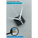 MOOCLOCK Saat Mekanizması, Akar Sessiz Duvar Saati Mekanizması, 14 Mm şaft (SET) ASKISIZ