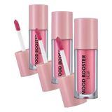 Mood Booster Yoğun Pigmentli & Doğal Işıltılı Likit Allık (3 paketi)