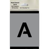 Mood Stencil Harf Boyama Şablonu X014 Harf Yüksekliği 7 cm