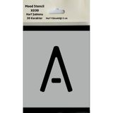 Mood Stencil Harf Boyama Şablonu X030 Harf Yüksekliği 5 cm