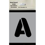 Mood Stencil Harf Boyama Şablonu X036 Harf Yüksekliği 7 cm