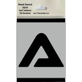 Mood Stencil Harf Boyama Şablonu X051 Harf Yüksekliği 5 cm