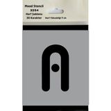 Mood Stencil Harf Boyama Şablonu X054 Harf Yüksekliği 7 cm