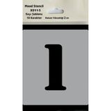 Mood Stencil Rakam Boyama Şablonu X011-SAYI Rakam Yüksekliği 2 cm
