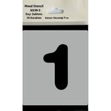 Mood Stencil Rakam Boyama Şablonu X036-SAYI Rakam Yüksekliği 7 cm