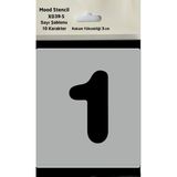 Mood Stencil Rakam Boyama Şablonu X039-SAYI Rakam Yüksekliği 3 cm