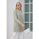 Moodbasic Mb21.285 Asimetrik Kuplu Taşlı Tunik