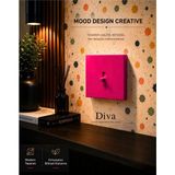 Mooddesign Aıon Collection - Vıvıd Series (Dıva) / Minimal Mat Tasarım Priz - Anahtar Cover/ Premium Dekoratif Canlı Renkler Serisi (Fuşya) (V.i.k.o. Ile Uyumlu) - Fuşua