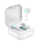 Moodix KI23K49 Kulak İçi Bluetooth Kulaklık, iOS ve Android Uyumlu, LCD Ekranlı, Beyaz
