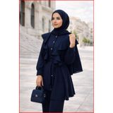 MOODMODA Volanlı Kemerli Tesettür Takım