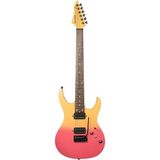 Mooer MMT50PKYW Elektro Gitar - Sarı - Bordo