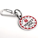 MOOGROU Servis Köpek Etiketi,Küçük Orta Büyük Ekstra Büyük Köpekler için Çift Taraflı Oyulmuş Metal Köpek Kimlik Etiketi,Uzun Ömürlü 1,2 İnç Etiketi Servis için Takılması Kolay Köpek Yaka Yelek Koşum