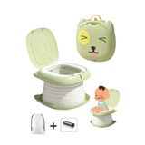 MooieBaby's Cat Potty Katlanabilir Çocuk Tuvaleti, Çok Fonksiyonlu Taşınabilir Alıştırma Lazımlığı, Carry Potty