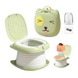 MooieBaby's Cat Potty Katlanabilir Çocuk Tuvaleti, Çok Fonksiyonlu Taşınabilir Alıştırma Lazımlığı