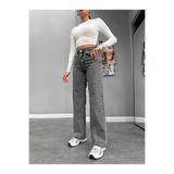 mooishan Adara F.Ü.M.E Yüksek Bel Kadın Palazzo Wide Leg Jeans , LikralıBol Paça,Salaş Pantolon-4