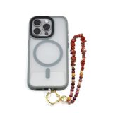 Mookaite Jasper-Red Jasper Doğal Taş Telefon Askısı - Anh-0133