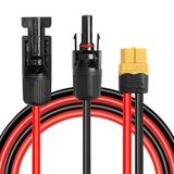 MOOKEERF Güneş - XT60 Uzatma Kablosu 10AWG 6FT Güneş Konektörü XT60 Adaptör Kablosu Güneş Paneli için Taşınabilir Güç İstasyonu Güneş Jeneratörü Pil Paketi