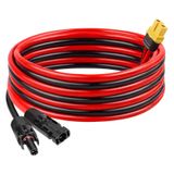 MOOKEERF Solar - XT60 Şarj Uzatma Kablosu 12AWG 15FT XT60 Güneş Kablosu Güneş Konektörü XT60 Adaptör Kablosu Güneş Paneli için Taşınabilir Güç İstasyonu Güneş Jeneratörü Pil Paketi