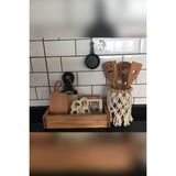 Moola Ahşap Kutu, Dekoratif Kutu, Çok Amaçlı Mutfak Banyo Düzenleyici Organizer, Yağdanlık - 1 Adet
