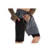 Mooly Unisex Koşu Ve Antrenman Sporcu Şortu Antrasit