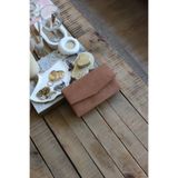 Moom Bag Kadın Camel Süet Mini Kutu Omuz Çantası