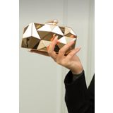 Moom Bag Kadın Gold Metal Abiye Çanta