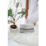 Moom Bag Kadın Simli Silver Mini Kutu Omuz Çantası