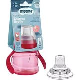 Mooma Kindy Alıştırma Bardağı 200 ml 6+ Ay Kırmızı - Renkli