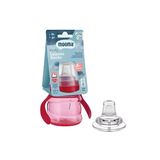 Mooma Kindy Alıştırma Bardağı 200 ml 6+ Ay Kırmızı