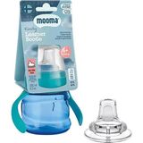 Mooma Kindy Alıştırma Bardağı 200 ml 6+ Ay Su Mavisi - Renkli