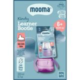 MOOMA Kindy Damlatmaz Eğitici Su Alıştırma Bardağı, 200 ml, 6 Ay+, Baby Purple, BPA BPS İçermez
