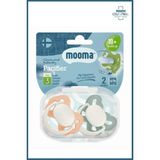 Mooma Naturalfeel™ Premium Doğal Hissiyatlı Ortodontik Ultra Yumuşak Silikon Emzik 18+ Ay 08.06 - Çok Renkli - Yok