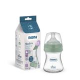 MOOMA Neutra Antikolik Tritan Biberon 150 ml 0-6 Ay (Yavaş Akış) - Çağla Yeşili
