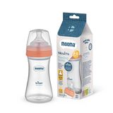 MOOMA Neutra Antikolik Tritan Biberon 250 ml 6-18 Ay (Orta Akış) - Mercan - Pembe
