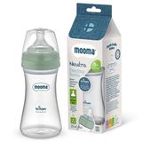 Mooma Neutra Tritan Biberon 250 ml 18+ Ay (Hızlı Akış) - Çağla Yeşili