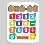 Moon Beavers Hesap Makinesi Ahşap Eğitici Oyun Çok Renkli