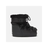 MOON BOOT ICON LOW FAUX FUR Suni Kürk Dış Materyal 14093900-001 Standart Kalıp Kadın Ayakkabı - Siyah