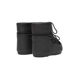 Moon Boot Icon Low Rubber Kadın Bağcıksız Bot Hakiki Deri Siyah Düz Desenli Dolgu Topuklu - 00-Siyah