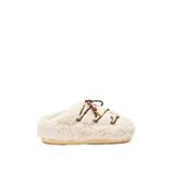 Moon Boot Mule Faux Fur Beads Terlik, 37-38, 2MONW2024026, Cream, Kadın