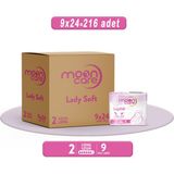 Moon Care Lady Soft Uzun Hijyenik Ped 216 Adet Ekstra Yumuşak Pamuk Özellikli