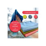 MOON CLEAN, 3 Adet 30 X 40 Cm Sihirli Bez, Microfiber Temizlik Bezi, Cam Bezi, Ayna Bezi, MC100