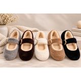 MOON CLOUD KADIN GOLD TOKA DETAYLI PELUŞ LOAFER EV-OFİS BABETİ-EV AYAKKABISI-HEDİYELİK-ÇEYİZLİK ZYN299