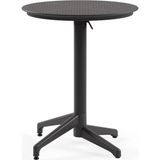 Moon Katlanır Masa Ø60 cm - Bahçe, Balkon, Kafe, Restoran Için, Iç ve Dış Mekan Antrasit - Çok Renkli