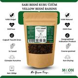 Moon Organik Moon Natural Coğrafi Tescilli Besni Sarı Kuru Üzüm / Geographical Indication Besni Yellow Raisin - 200 gr