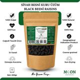 Moon Organik Moon Natural Coğrafi Tescilli Besni Siyah Kuru Üzüm / Geographical Indication Besni Black Raisin - 200 gr